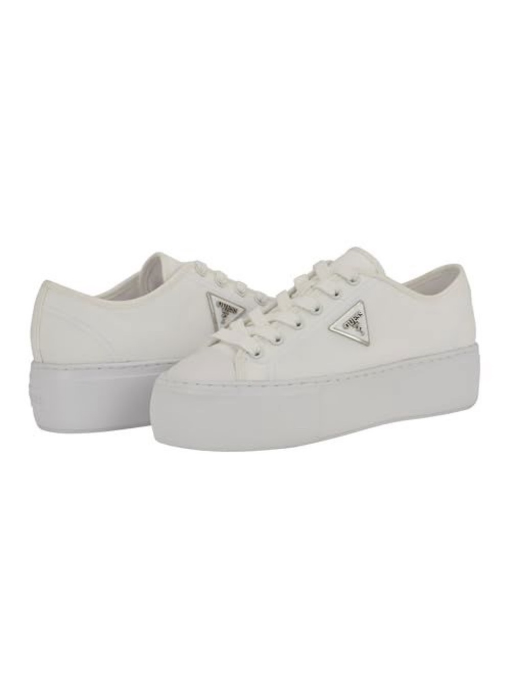 Guess Women's Joezi Sneaker, White 140, size 10